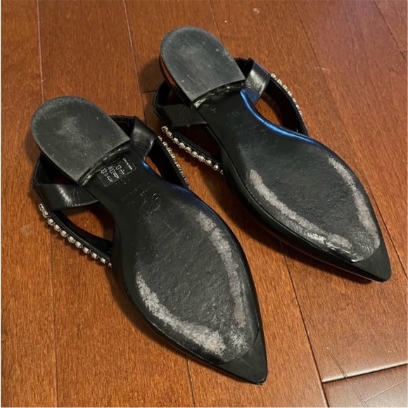 Roger Vivier Black Heels with Silver Rhinestones - Picture 3 of 3